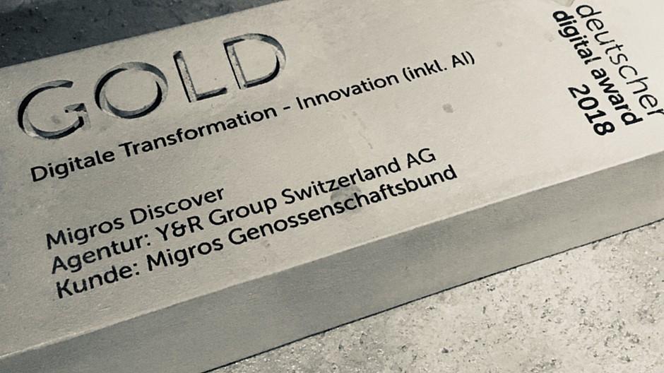 Deutscher Digital Award: Gleich drei Mal Gold für die Schweiz