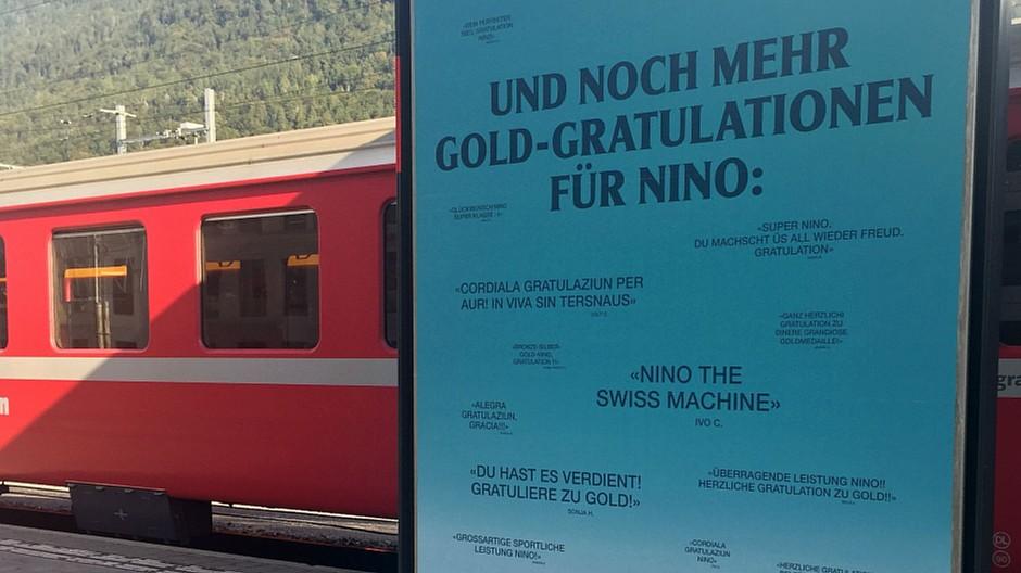 Calanda: Glückwünsche aus der ganzen Schweiz für Nino Schurter