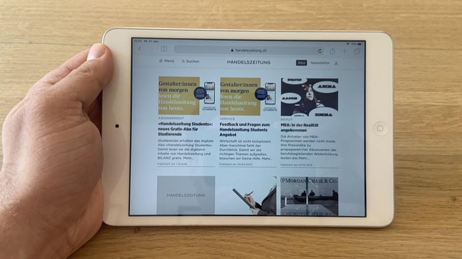 Handelszeitung: Gratis-Abo für Studierende lanciert