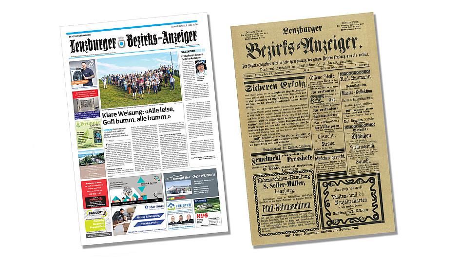 Lenzburger Bezirks-Anzeiger: Gratisblatt erscheint seit 125 Jahren