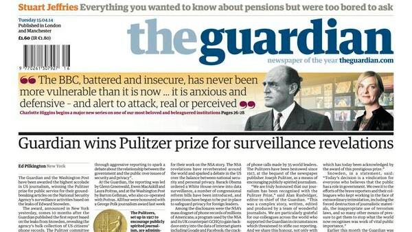 Pulitzer-Preis: "Washington Post" und "Guardian" gewinnen Hauptkategorie