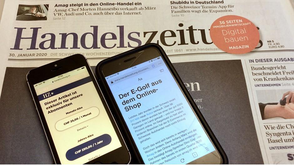 Handelszeitung / Bilanz: Die Paywall lässt sich einfach knacken