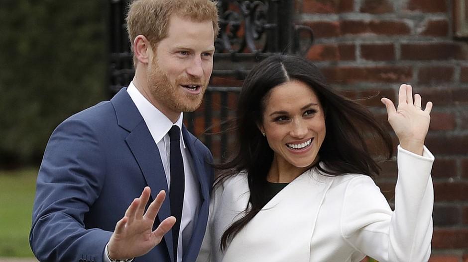 Britische Royals: Harry und Meghan posieren für die Medien