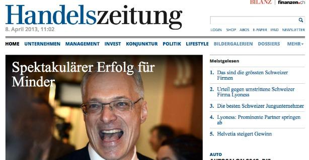 Handelszeitung: Lanciert neuen Online-Auftritt