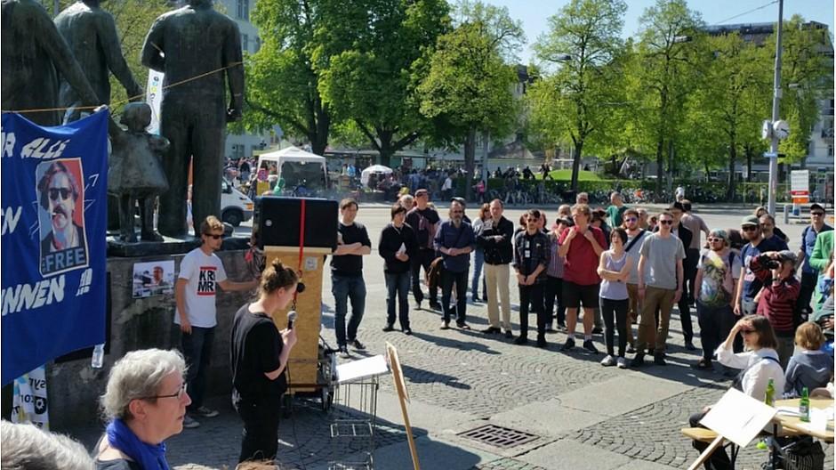 #FreeDeniz Zürich: Journalisten demonstrieren in Zürich