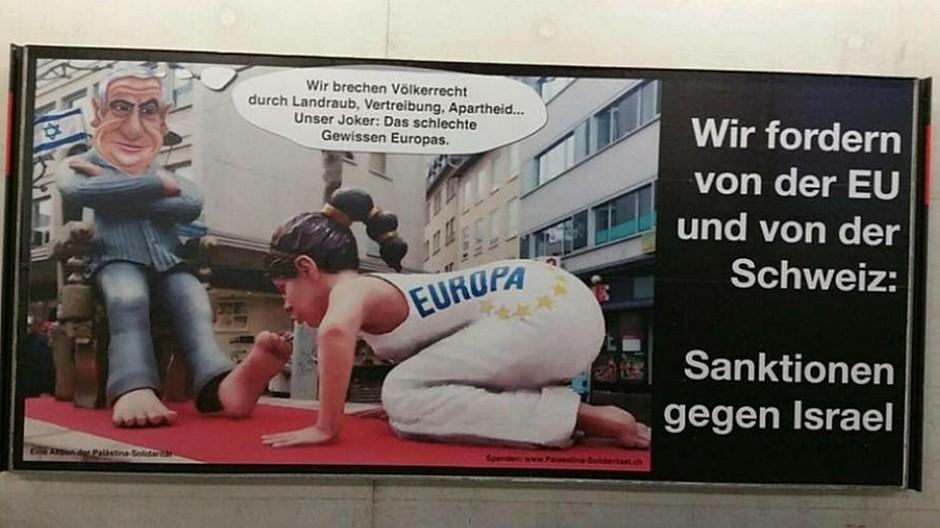 Israel-Plakate: Kein Verstoss gegen das Strafgesetz