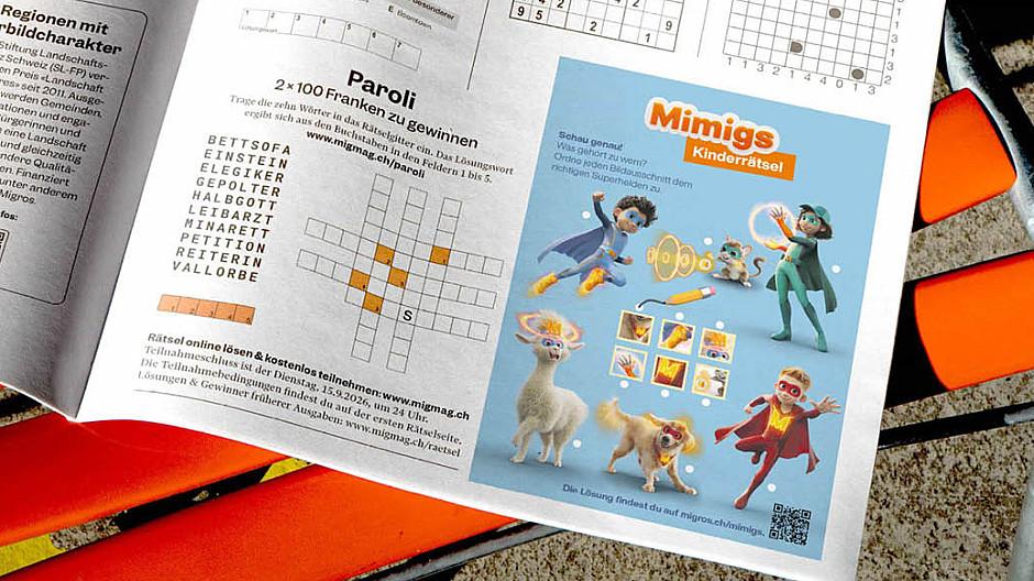 Klexx: Kinderrätsel für das Migros Magazin