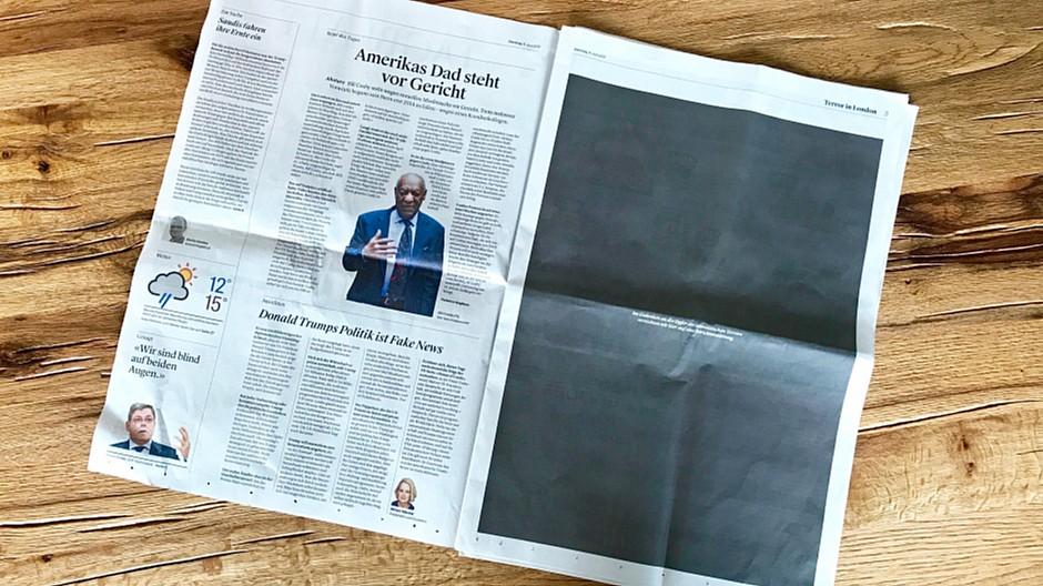 NZZ-Gruppe: Leser sehen nach Londoner Attentat grau