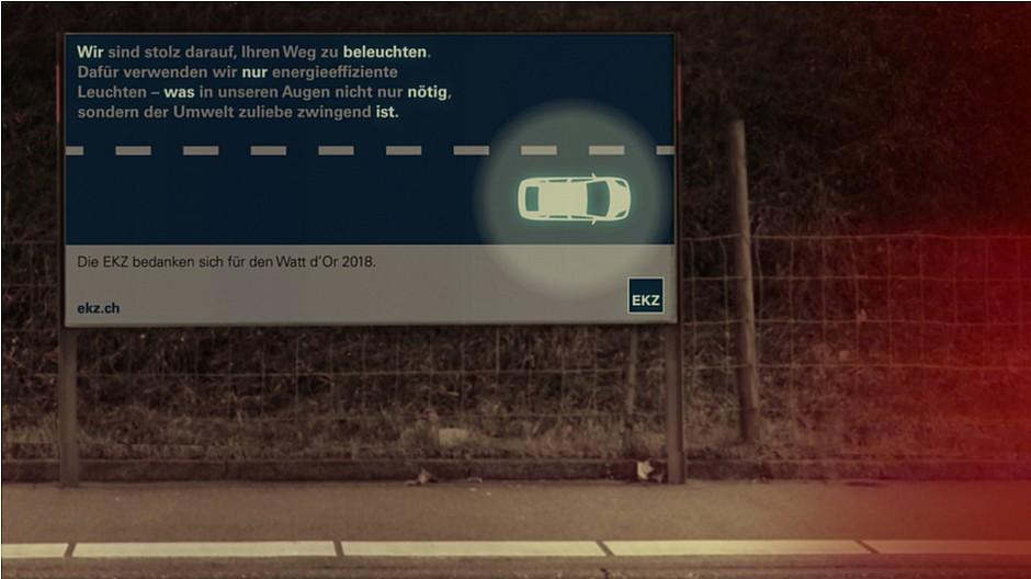 Process: Leuchtende Idee auf Plakat gebracht