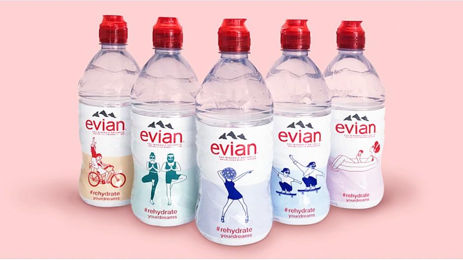 Inhalt und Form: Limited Edition für Evian
