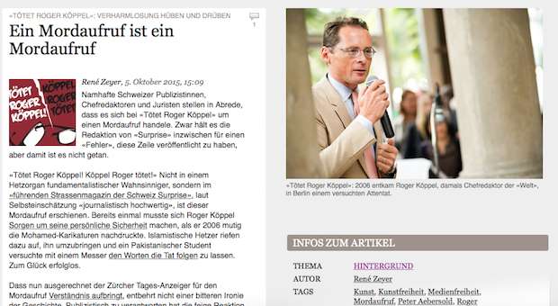 Medienwoche: René Zeyer fordert den Rücktritt von Res Strehle