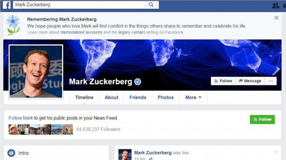 Facebook: Zwei Millionen Nutzer waren plötzlich tot