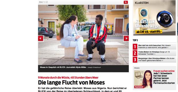 Blick: Facebook-Post wegen Rassisten-Kommentaren gelöscht