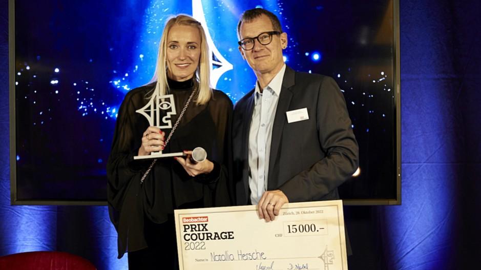 Beobachter Prix Courage: Natallia Hersche gewinnt die Auszeichnung