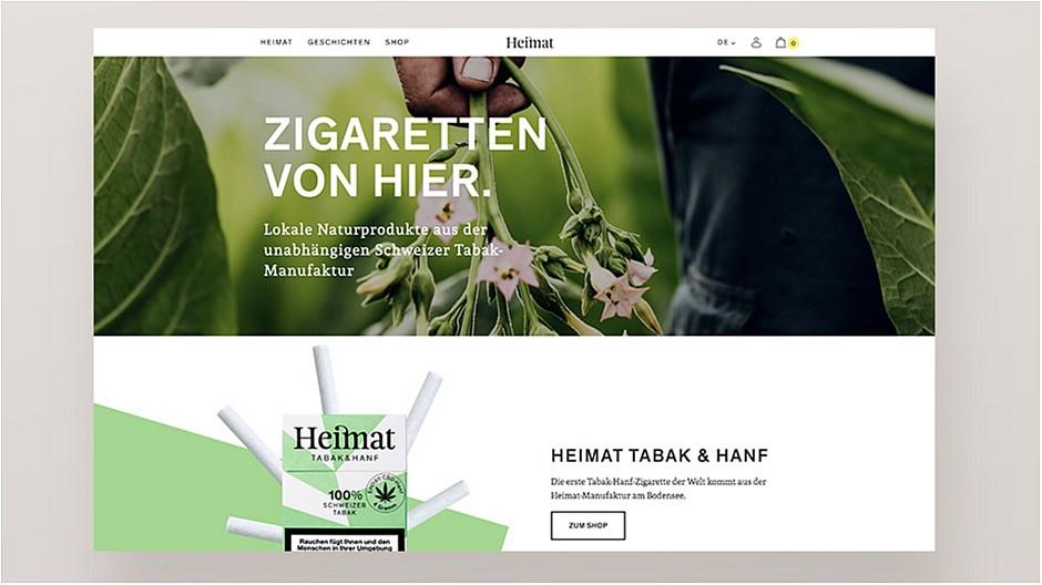 Gridonic: Neuer Webauftritt für die Zigaretten-Manufaktur Heimat