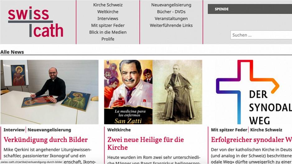 Swiss-cath.ch: Neues katholisches Portal ist gestartet