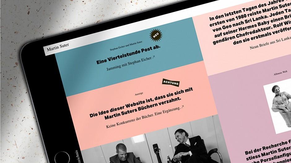 BKVK: Neues Webdesign für Martin Suter