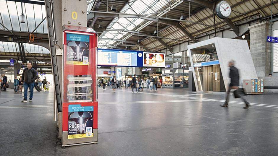 Tamas Media: Neues Werbeangebot in den SBB-Bahnhöfen