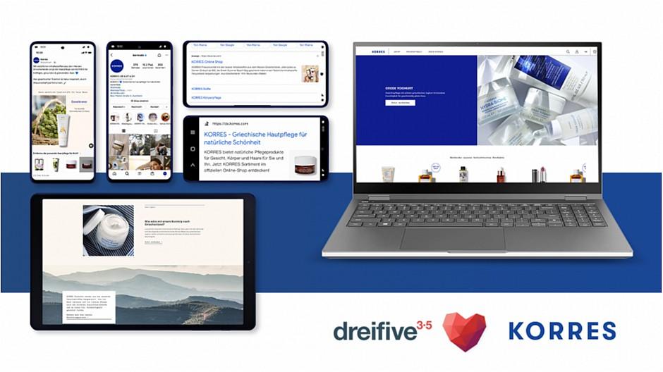 Dreifive: Pitchgewinn des DACH-Digitaletats von Korres