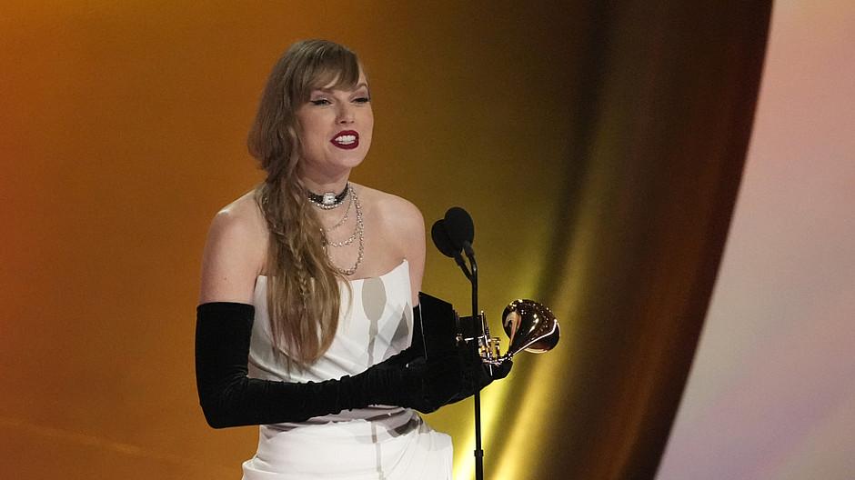 Grammy-Verleihung: Pop-Superstar Taylor Swift schreibt Geschichte