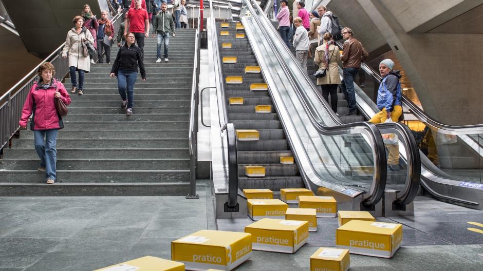 JvM/Limmat: 30 umgebaute Postpakete rollen durch Luzern
