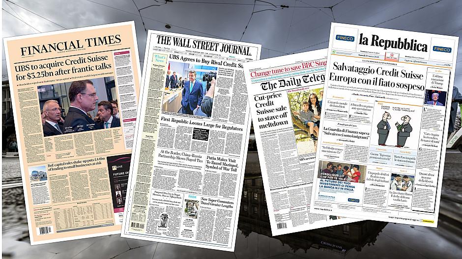CS-Krise: Presseschau: Ende der CS im Spiegel der Weltmedien