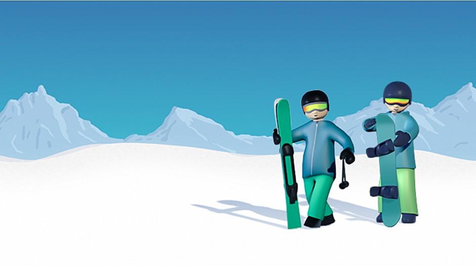 SocialCom: Pulver gut beim digitalen Skirennen