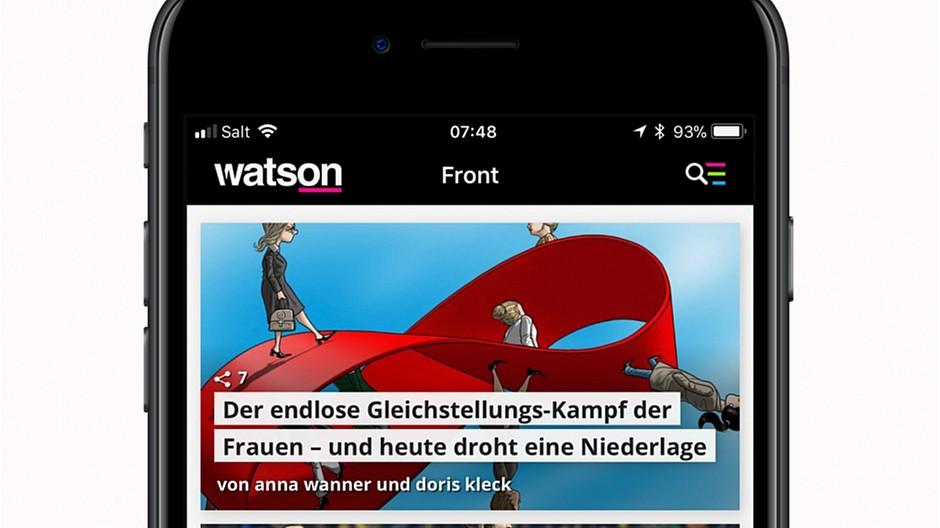 Watson: Pushs mit Bildern und kürzere Ladezeiten