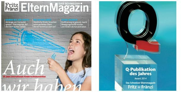Q-Awards: "Fritz+Fränzi" vom Verband Schweizer Medien ausgezeichnet