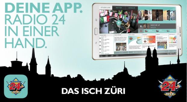 Radio 24: Neue App für den Zürcher Alltag