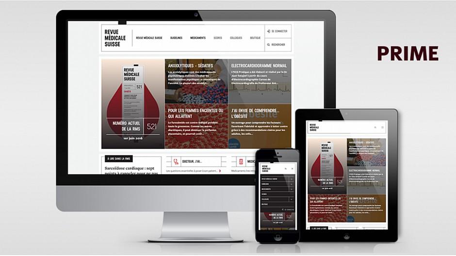 Prime Communications: Redesign des Ärzteportals Revue Médicale Suisse