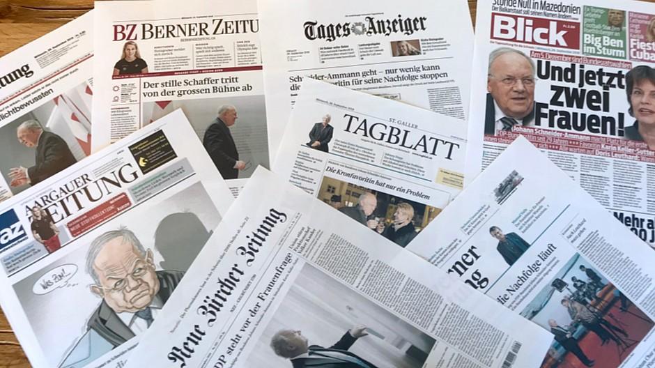 Schneider-Ammann: Rücktritt verdrängt Novartis-Kahlschlag