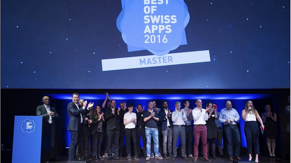 Best of Swiss Apps Award Night 2016: «SBB Mobile vNext» ist Master of Swiss Apps