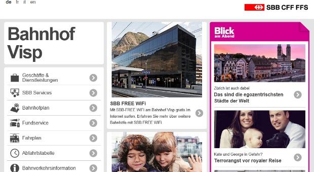Ringier: Wer an Bahnhöfen kostenlos surft, landet künftig beim "Blick"