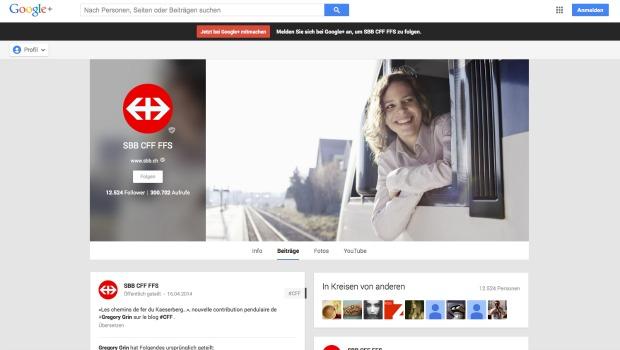 Webrepublic: SBB macht Werbung mit Google+