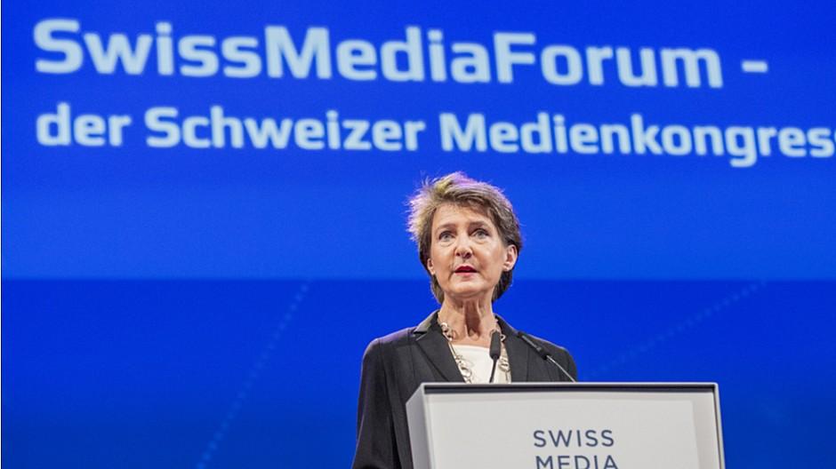 SwissMediaForum: Simonetta Sommaruga eröffnet den Medienkongress