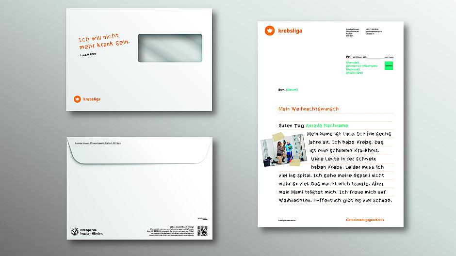Agentur am Flughafen: Spendenmailing mit krebskrankem Luca