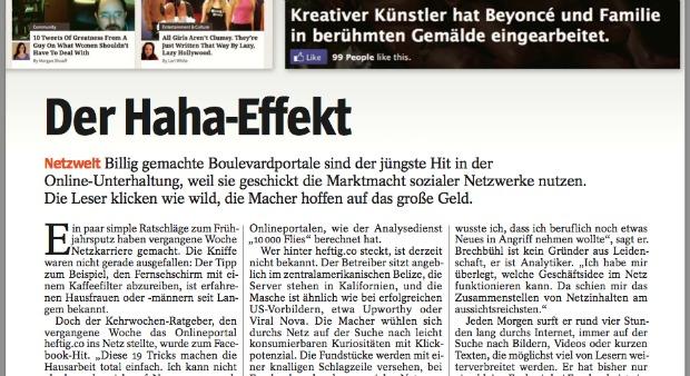 Spiegel: Berichtet über Storyfilter und LikeMag