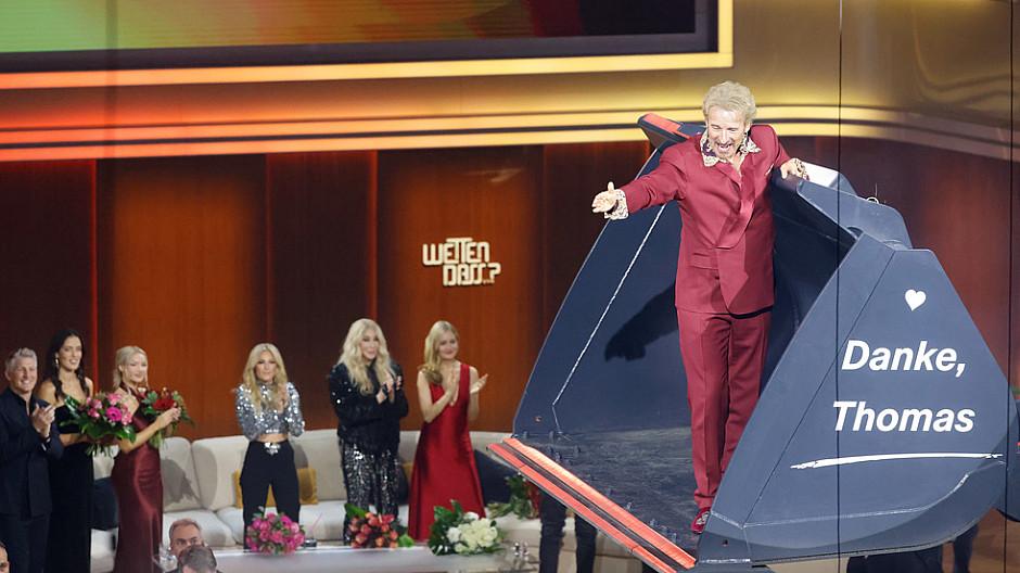 «Wetten, dass..?»: Standing Ovation für Thomas Gottschalks Abschied