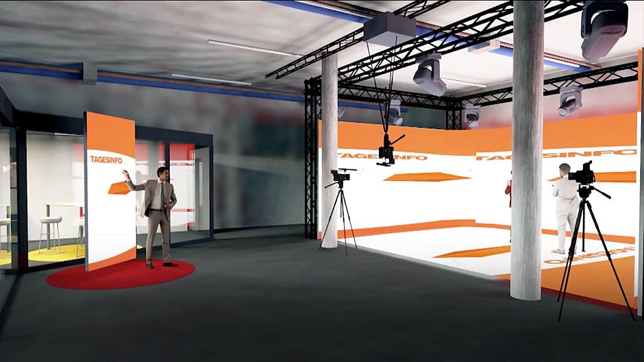 Canal9/Kanal9: Studio im Keller, Moderator auf dem Matterhorn
