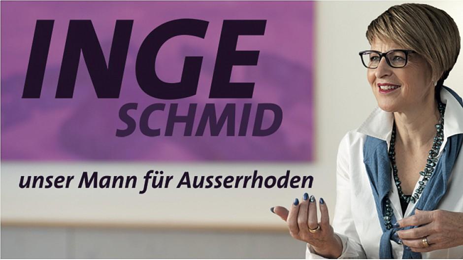 Wahlplakat: SVP-Politikerin steht ihren Mann