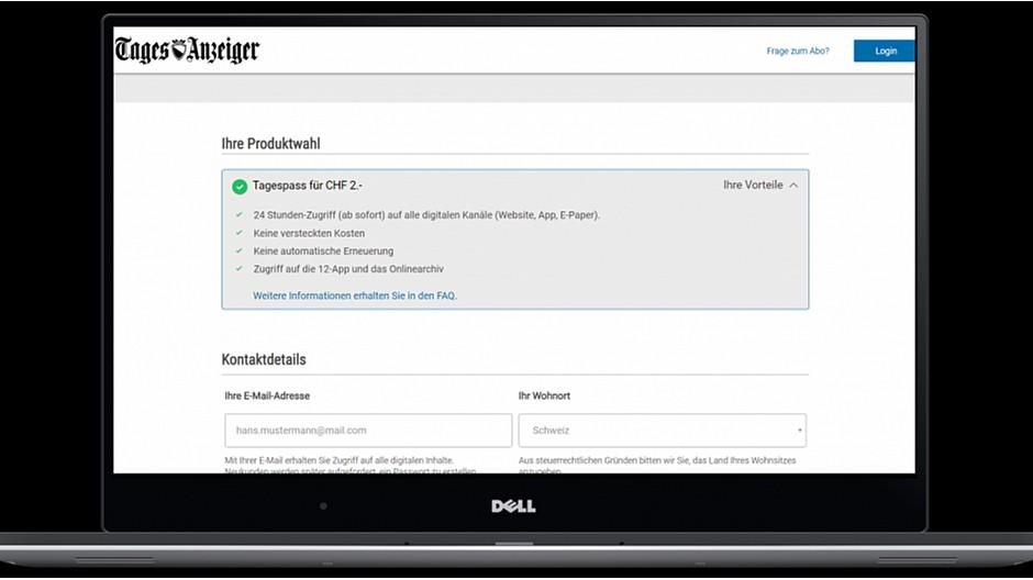 Tamedia: «Tages-Anzeiger» vereinfacht die Paywall