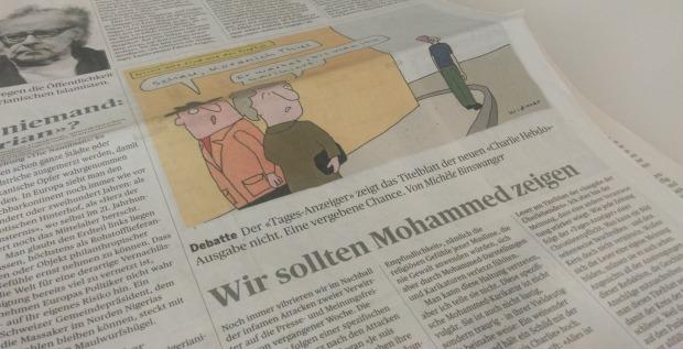 Tages-Anzeiger: Karikaturen zeigen oder nicht?