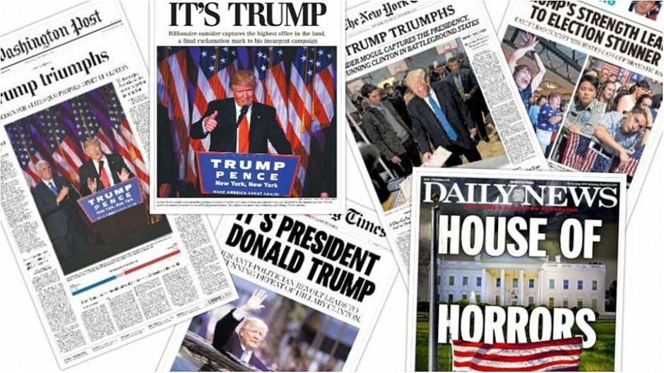 US-Wahlen: Trump wird US-Präsident: Diese Frontseiten schreiben Geschichte