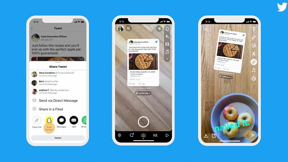 Twitter: Tweets neu auch in Snapchat-Storys