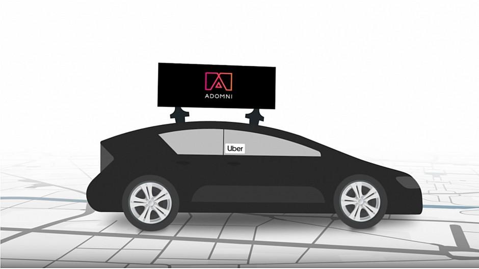 Screens auf Autos: Uber steigt mit Adomni ins Werbegeschäft ein