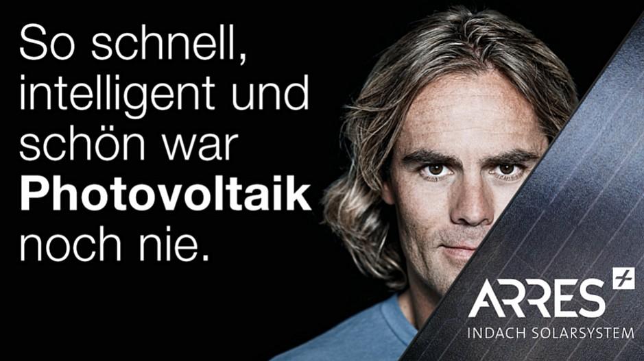 Dachcom: Ueli Kestenholz wirbt für Solarpanele