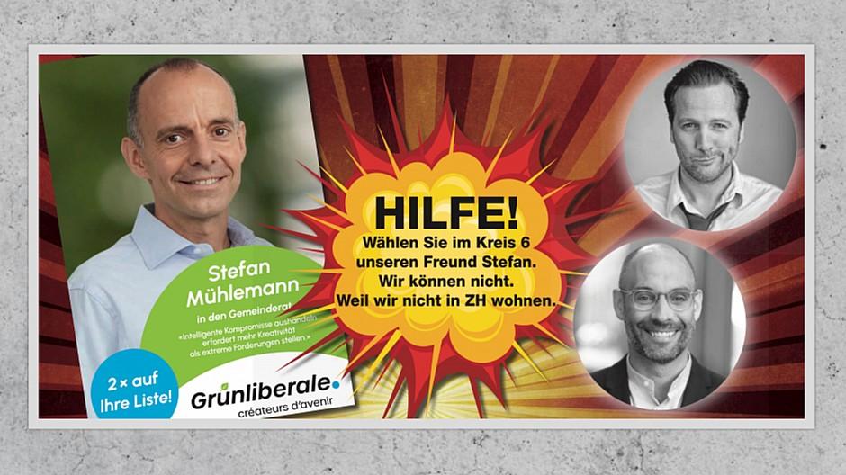 Wahlwerbung: Ungewöhnliche Unterstützung in Zürich