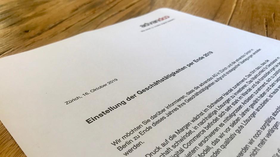 Advandoo: Unternehmen hört per Ende Jahr auf