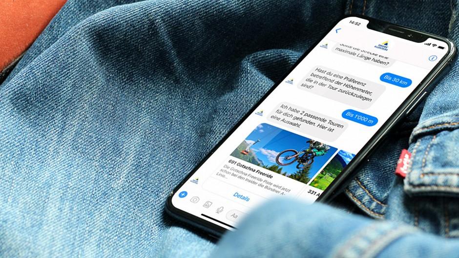 Spot Werbung: Wandern und Biken mit dem Chatbot